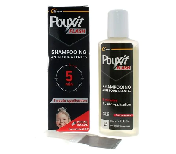 Flash Shampooing anti-poux et lentes Pouxit - flacon de 100ml