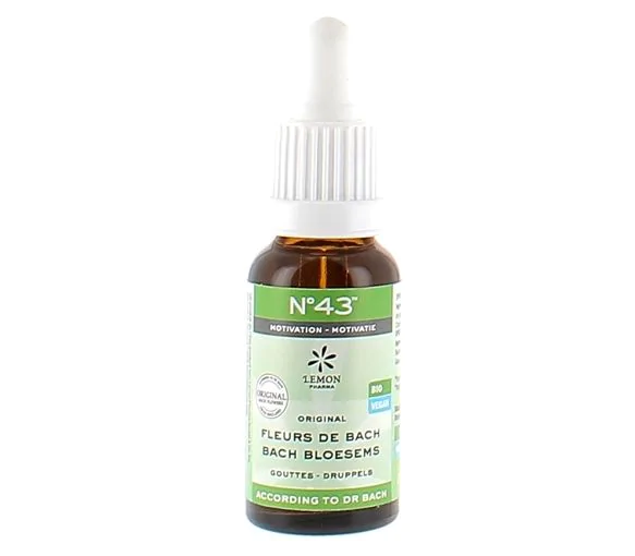 Fleurs de Bach N°43 Motivation bio Lemon Pharma - flacon de 20ml
