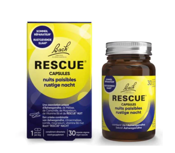 Fleurs de Bach Nuits paisibles Rescue - pot de 30 capsules