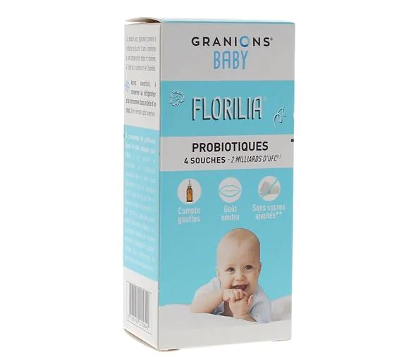 Florilia Sirop probiotiques bébé Granions - flacon compte-gouttes de 8ml