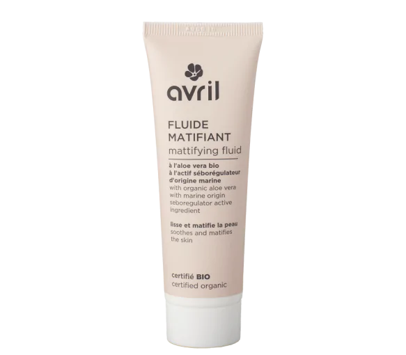 Fluide matifiant bio Avril - tube de 50 ml