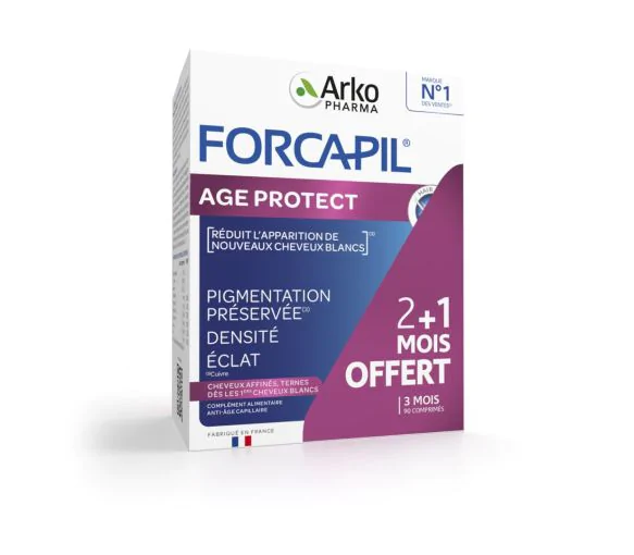 Forcapil Age Protect Arkopharma - boîte de 90 comprimés