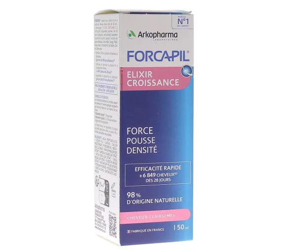 Forcapil élixir croissance Arkopharma - flacon compte-goutte de 50 ml