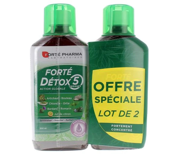 Forté Détox 5 Organes Forté Pharma - Lot de 2 x 500 ml