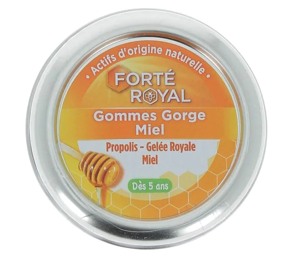 Forté Royal Gommes Gorge Miel Forté Pharma - boîte de 45 g