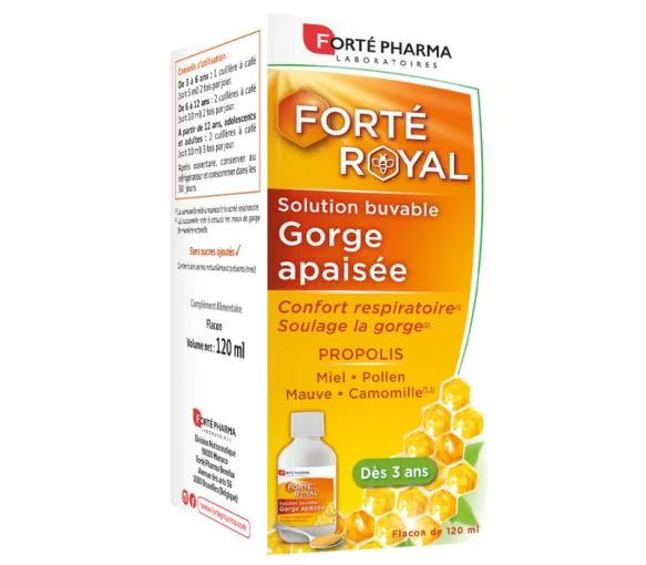 Forté Royal Solution buvable gorge apaisée Forté Pharma - flacon de 120ml