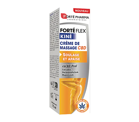 Forté flex kiné crème de massage CBD Forté Pharma - tube de 75ml
