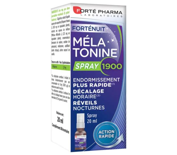 Forténuit mélatonine 1900 Forte Pharma - spray de 20 ml