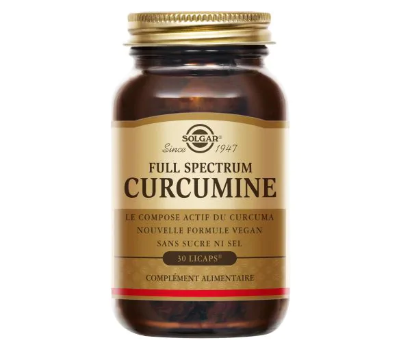 Full spectrum curcumine Solgar - boite de 30 capsules