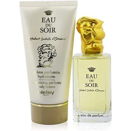 Eau du Soir par Sisley Femme 2 Piece Merci Set - - Eau de Parfum Spray 3.3 oz + Moisturizing Perfumed Body Lotion 5.0 oz