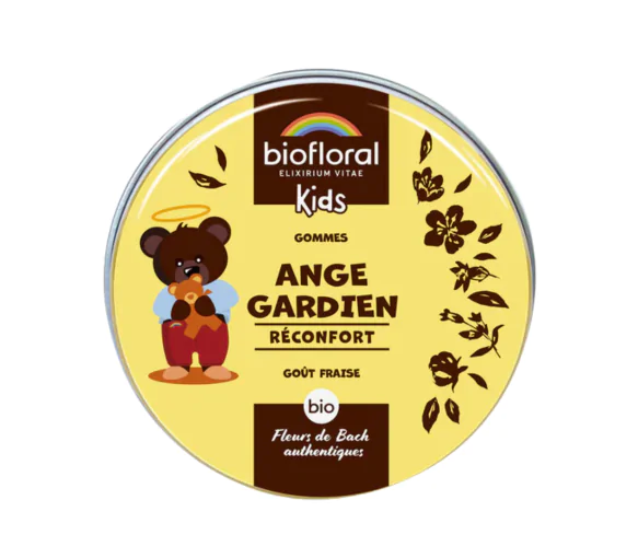 Ange Gardien réconfort enfants goût fraise Biofloral - boite de 45 gommes
