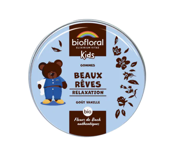 Beaux Rêves relaxation enfants goût vanille Biofloral - boite de 45 gommes