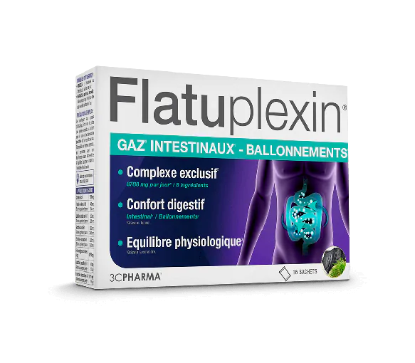 Flatuplexin 3C Pharma - boîte de 16 sachets