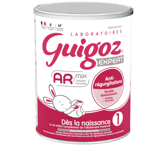 Lait expert AR 2ème âge dès la niassance anti-régurgitations Guigoz - pot de 780g