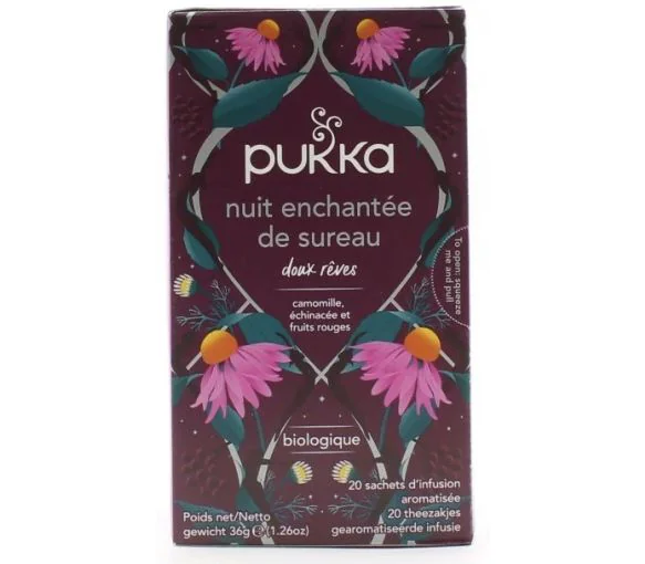 Nuit enchantée de sureau doux rêves Pukka - boite de 20 sachets
