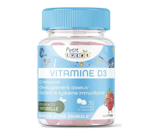 Petit Chêne vitamine D3 Les 3 Chênes - pot de 30 gommes
