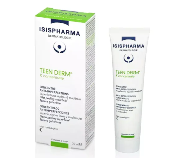 Teen Derm K Concentrate concentré anti-imperfections Isispharma - tube de 30ml
