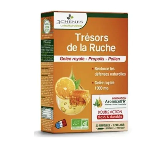 Trésors de la Ruche BIO 3 Chênes - boite de 20 ampoules