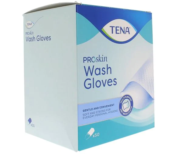 Gants jetables Proskin Wash Gloves Tena - boîte de 50 gants