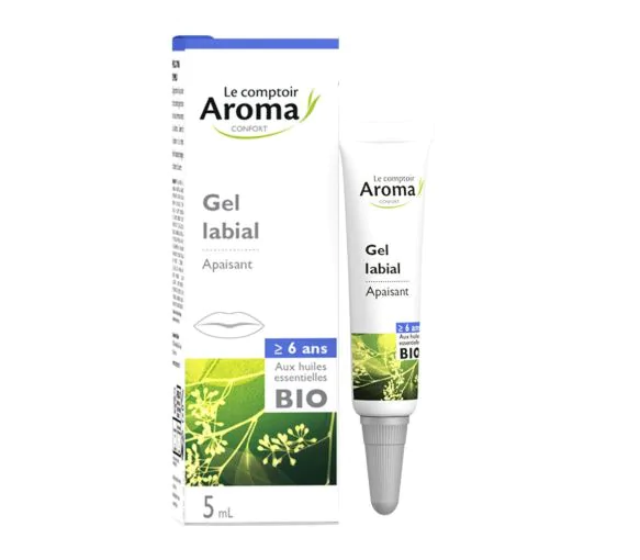 Gel labial apaisant bio Le Comptoir Aroma - tube de 5 ml