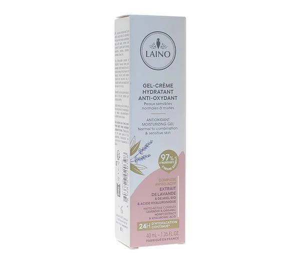 Gel-crème hydratant anti-oxydant Laino - tube de 40 ml