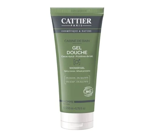 Gel douche Cabine de Bain bio Cattier - tube de 200 ml