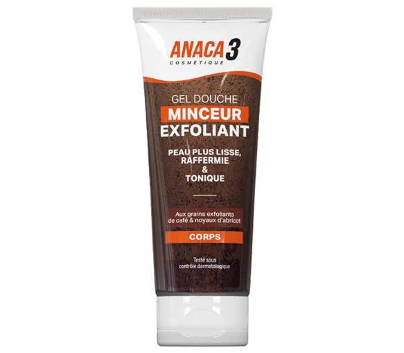 Gel douche minceur exfoliant Anaca3 - tube de 220 ml