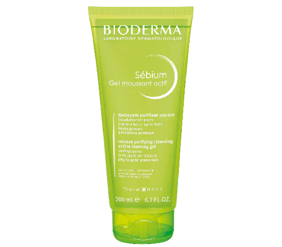 Gel moussant actif peeling Sébium Bioderma - tube de 100ml