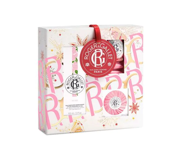 Rose Coffret rituel parfumé Roger & Gallet - coffret de 3 produits