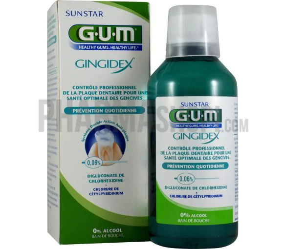 Gingidex Prévention quotidienne Bain de bouche Gum - flacon de 300 ml