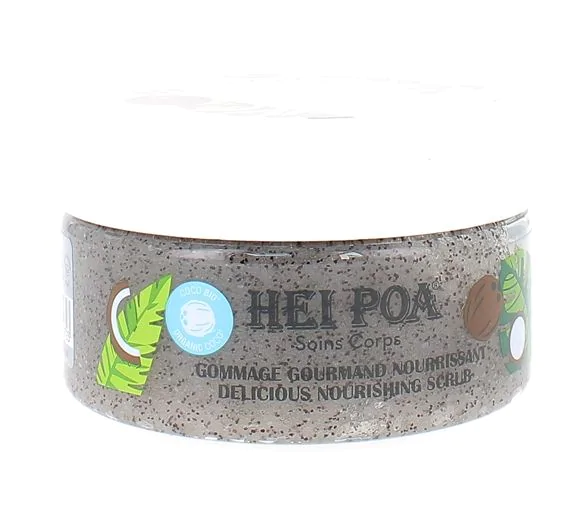 Gommage corps gourmand nourrissant huile de coco Hei Poa - pot de 260g