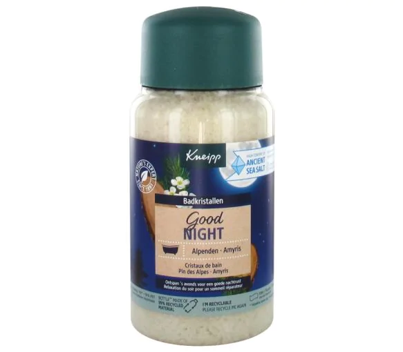 Good Night Cristaux de bain Pin des Alpes Amyris Kneipp - boîte de 600 g