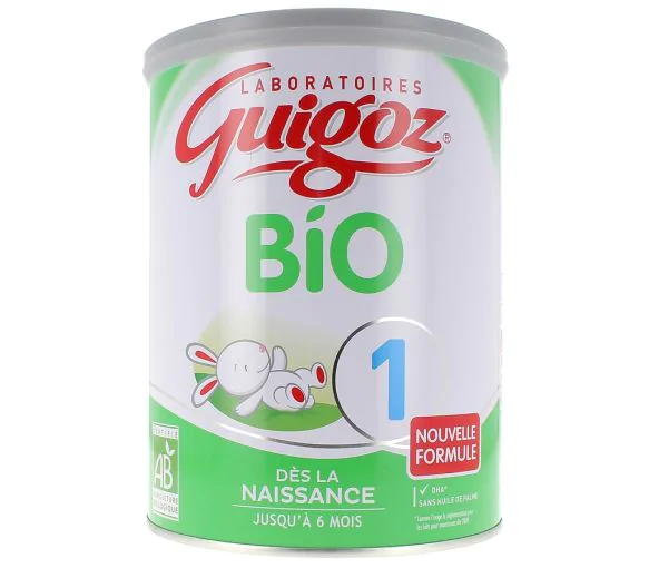 Guigoz Bio lait 1er âge - pot de 800g