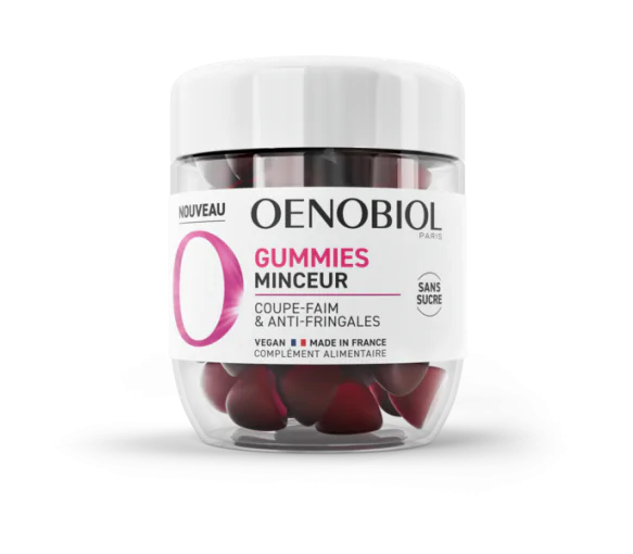 Gummies Minceur coupe faim Oenobiol - pot de 60 gommes