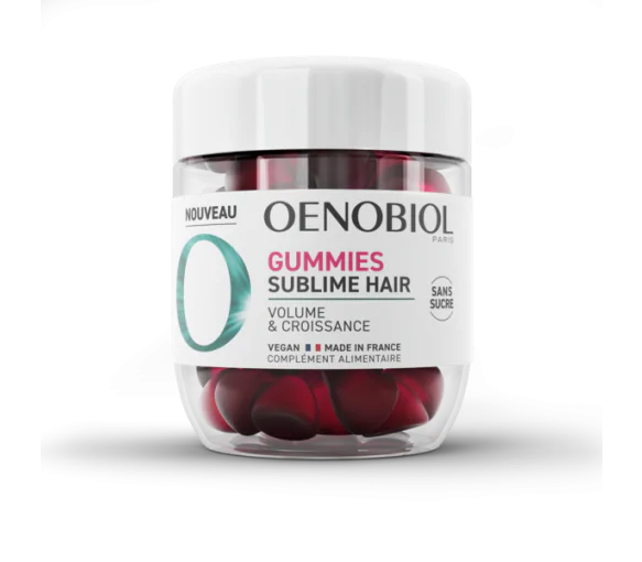 Gummies Sublime Hair cheveux volume & croissance Oenobiol - pot de 60 gummies
