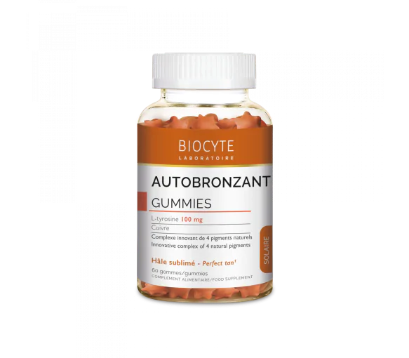 Autobronzant gummies Biocyte - pot de 60 gommes