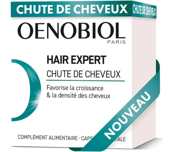 Hair Expert Chute de cheveux Oenobiol - pot de 60 capsules
