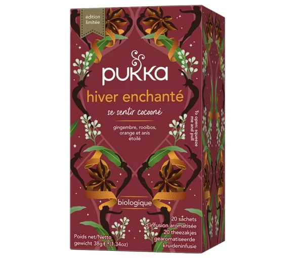Hiver enchanté infusion aromatisée bio Pukka - boîte de 20 sachets