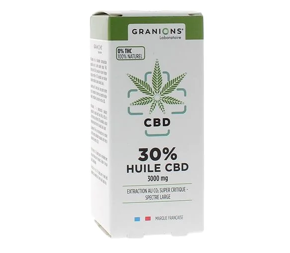 Huile CBD 30% Granions - flacon-pipette de 10ml