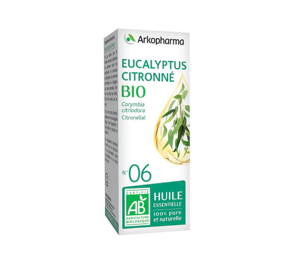 Huile essentielle Eucalyptus Citronné bio n°06 Arkopharma - flacon de 10 ml