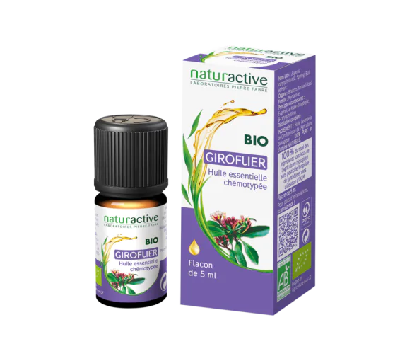 Huile Essentielle Giroflier Bio Naturactive - Flacon de 5 ml