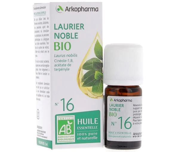 Huile Essentielle Laurier Noble Bio n°16 Arkopharma - flacon de 5 ml