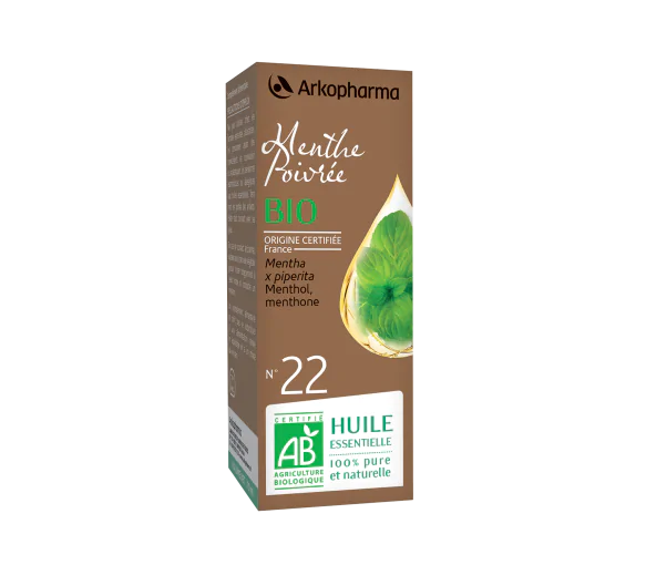 Huile essentielle Menthe Poivrée bio n°22 Arkopharma - flacon de 10 ml