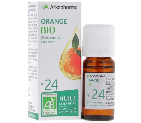 Huile Essentielle Orange Bio n°24 Arkopharma - flacon de 10 ml
