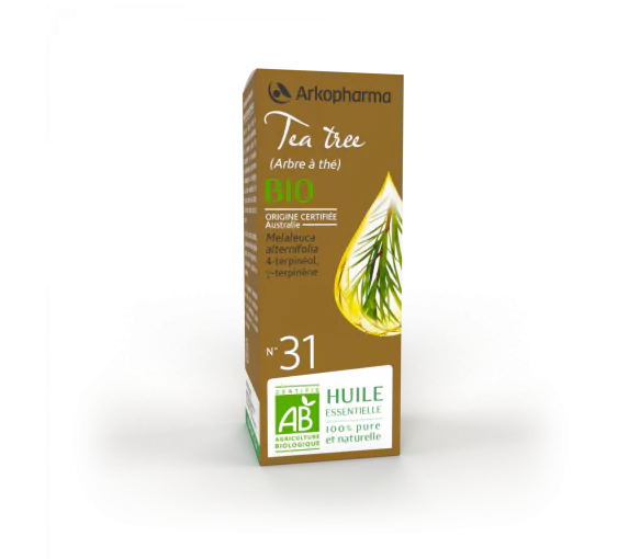 Huile essentielle Tea Tree (arbre à thé) Bio n°31 Arkopharma - flacon de 10 ml