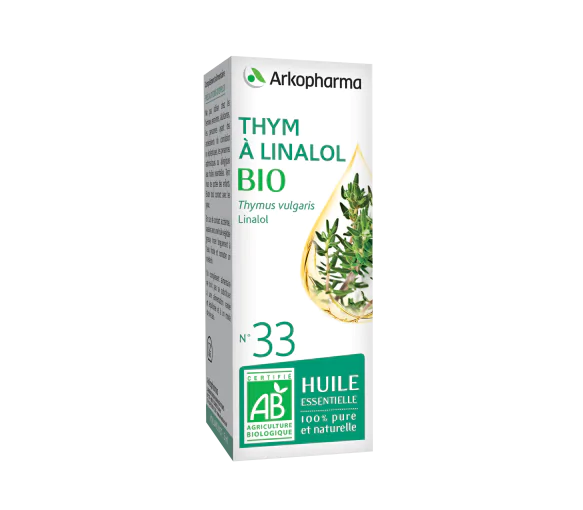 Huile essentielle Thym à Linalol bio n°33 Arkopharma - flacon de 5 ml