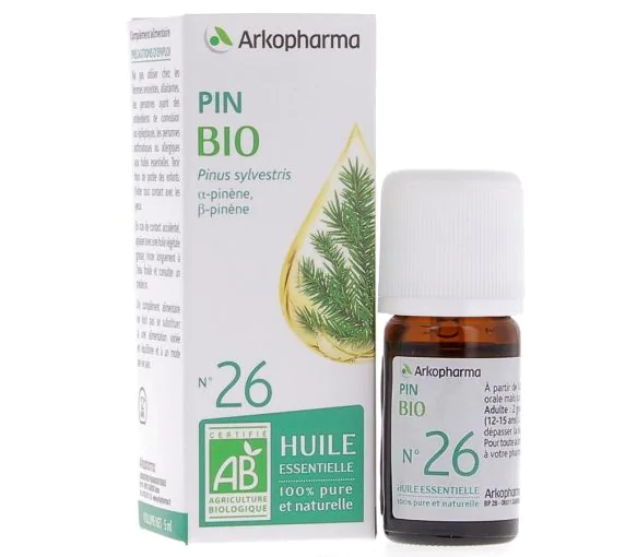 Huile Essentielle de Pin Bio n°26 Arkopharma - flacon de 5 ml