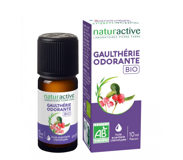 Huile essentielle Gaulthérie odorante bio Naturactive - flacon de 10ml