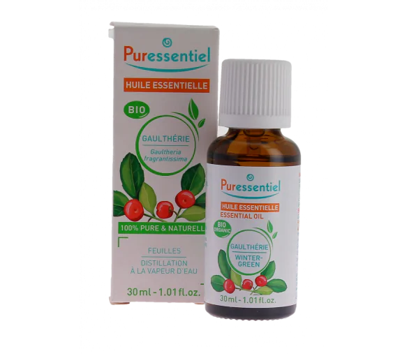 Huile essentielle bio Gaulthérie Puressentiel - flacon de 30 ml