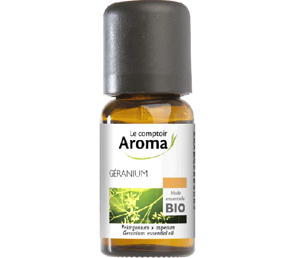 Huile essentielle de Géranium Le Comptoir Aroma - flacon de 5ml